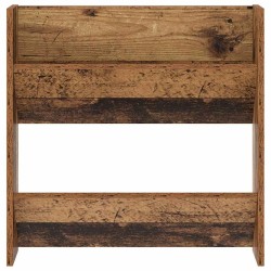 Cabinets à chaussures muraux 2 pcs Vieux bois 60 x 18 x 60 cm 