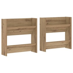 Cabinets à chaussures muraux avec étagère Autre 2 pcs chêne artisanal 