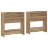 Cabinets à chaussures muraux avec étagère Autre 2 pcs chêne artisanal 