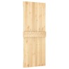 Porte coulissante et kit de quincaillerie 80x210 cm pin massif 