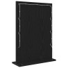 Miroir de coiffeuse avec lumières LED Chêne noir 70x50x18 cm 