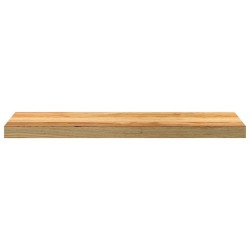 Appuis de fenêtre 2 pcs marron clair bois de chêne massif 