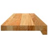 Appuis de fenêtre 2 pcs marron clair bois de chêne massif 