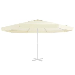 Tissu de remplacement pour parasol d'extérieur Sable 515 cm 
