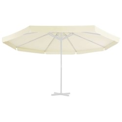 Tissu de remplacement pour parasol d'extérieur Sable 515 cm 