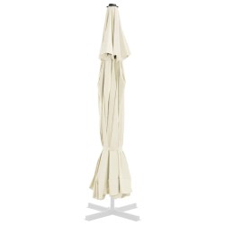 Tissu de remplacement pour parasol d'extérieur Sable 515 cm 