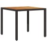 Ensemble de salle à manger 3 pièces Noir Bois Durable 