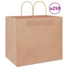 Sacs en papier 250 pcs avec poignées marron 32x22x28 cm 