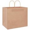 Sacs en papier 250 pcs avec poignées marron 32x22x28 cm 