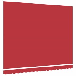 Tissu d'auvent de rechange pour cadre 4x3.5 m Rouge 