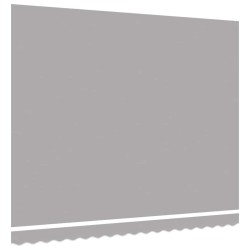 Tissu de remplacement pour store pour cadre de 4x3,5 m Gris clair 