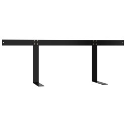 Dossier pour canapé palette Noir 110 cm Fer 