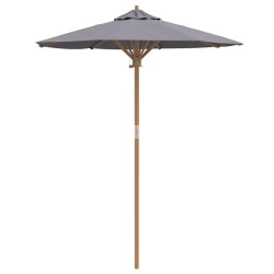 Parasol de jardin gris foncé , 180 x 230 cm en bambou 