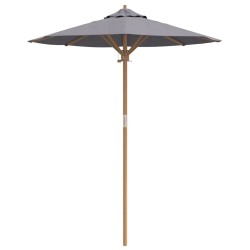 Parasol de jardin gris foncé , 180 x 230 cm en bambou 