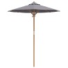 Parasol de jardin gris foncé , 180 x 230 cm en bambou 