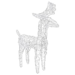 Rennes de Noël 6 pcs 240 LED Multicolore Acrylique 