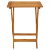 Table pliable de jardin 60x60x75 cm Bois d'acacia solide 