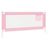 Barrière de sécurité de lit d'enfant Rose 200x25 cm Tissu 