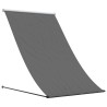 Auvent rétractable anthracite 150x150 m tissu et acier 