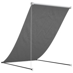 Auvent rétractable anthracite 150x150 m tissu et acier 