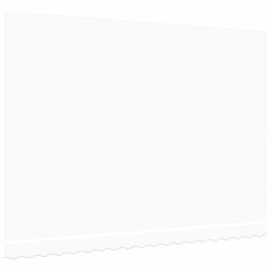 Tissu de remplacement de store pour cadre de 4.5x3.5 m Blanc 