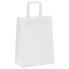 Sacs en papier 50 pcs avec poignées blanc 21x11x28 cm 