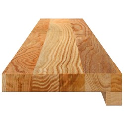 Appuis de fenêtre 2 pcs marron clair bois de chêne massif 