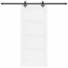 Porte coulissante avec kit de matériel 'ORKDAL'Bois massif blanc Pin 
