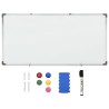 Tableau blanc magnétique Blanc 110x60 cm Acier 