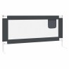 Barrière de sécurité de lit d'enfant Gris foncé 180x25 cm Tissu 
