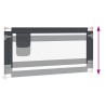 Barrière de sécurité de lit d'enfant Gris foncé 180x25 cm Tissu 