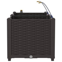 Jardinières de jardin 1 pc Marron 80 x 40 x 37.5 cm Plastique 