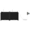 Jardinières de jardin 1 pc Noir 80 x 40 x 37.5 cm Plastique 