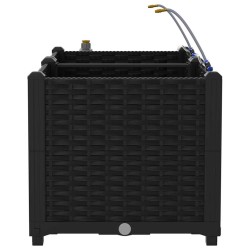 Jardinières de jardin 1 pc Noir 80 x 40 x 37.5 cm Plastique 