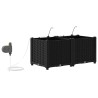 Jardinières de jardin 1 pc Noir 80 x 40 x 37.5 cm Plastique 