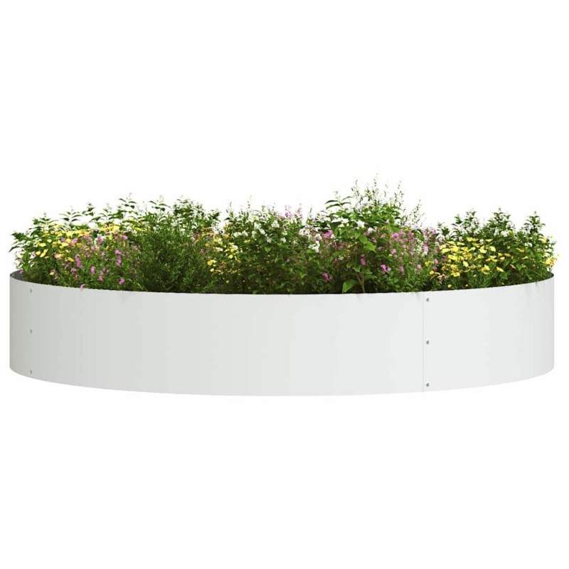 Pot en métal blanc Blanc Métal Grand Pot de plante blanc 