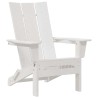 Chaises Adirondack Pliables 2 pcs Blanc 74.5x80.5x90 cm HDPE 