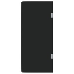 Brise-vue pour urinoir mural noir 90x40 cm verre trempé 