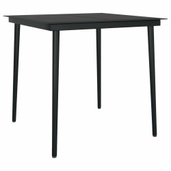 Ensemble de Jardin 3 pièces en poly rotin gris 