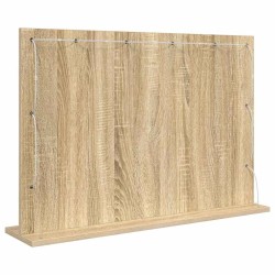 Miroir de Vanité Chêne Sonoma Bois d'ingénierie, Verre 