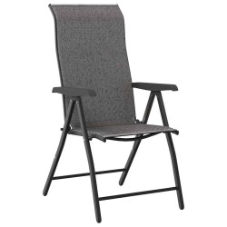 Ensemble repas de jardin 3 pièces en rattan poly gris 