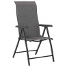 Ensemble repas de jardin 3 pièces en rattan poly gris 