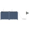 Cache-pot de jardin Basketweave Gris 40 x 40 x 126cm Plastique 