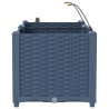 Cache-pot de jardin Basketweave Gris 40 x 40 x 126cm Plastique 