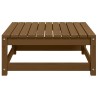 Repose-pied de jardin 70x70x30cm marron miel bois de pin solide 