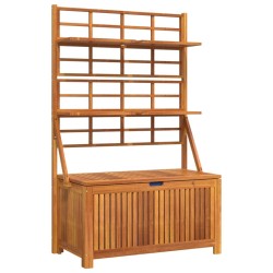 Boîte de rangement avec treillis 99x50x160 cm Acacia massif 
