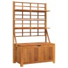 Boîte de rangement avec treillis 99x50x160 cm Acacia massif 