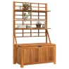 Boîte de rangement avec treillis 99x50x160 cm Acacia massif 