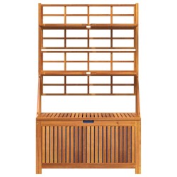 Boîte de rangement avec treillis 99x50x160 cm Acacia massif 