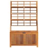 Boîte de rangement avec treillis 99x50x160 cm Acacia massif 